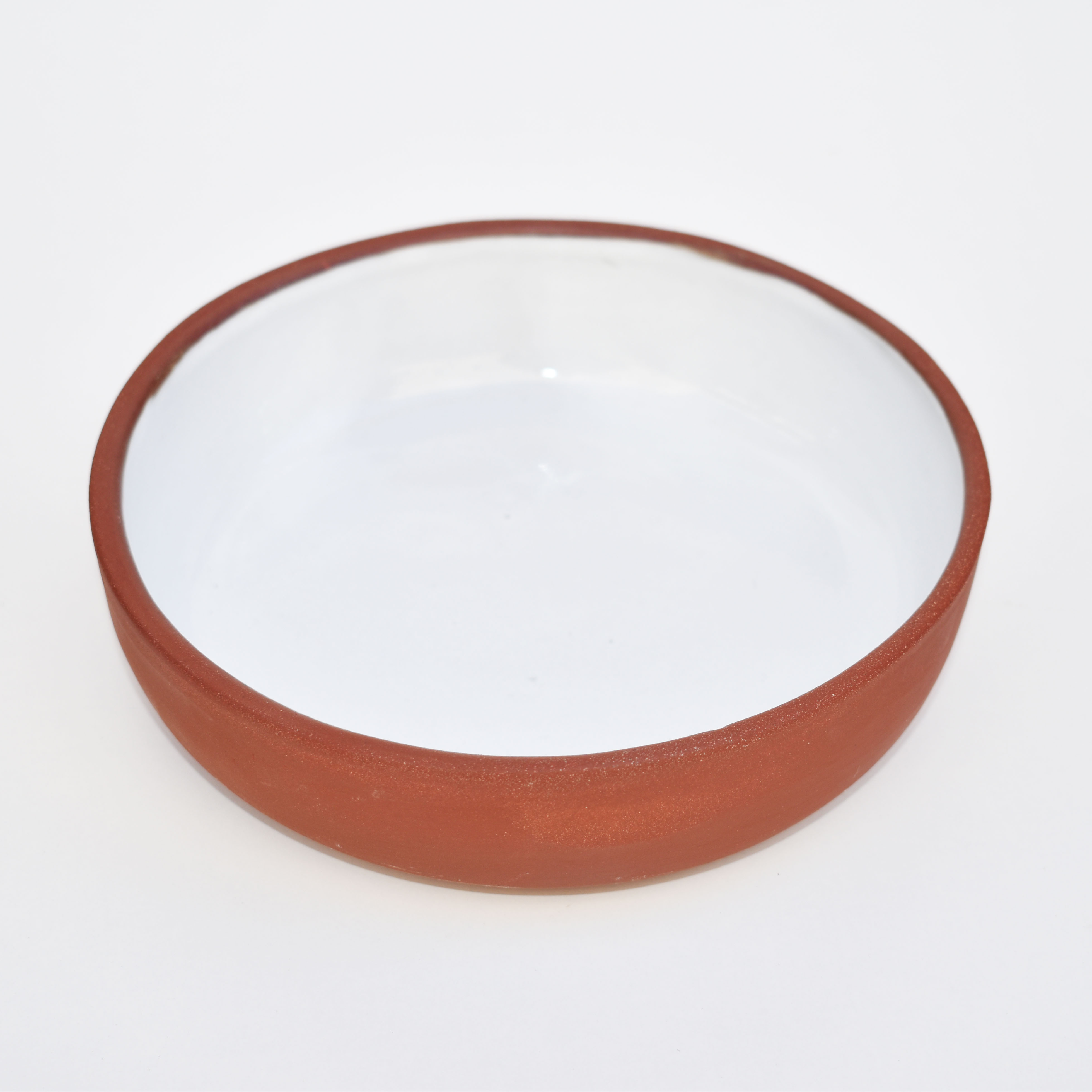 Πιάτο Βαθύ 17cm Κόκκινο-Λευκό Γυαλιστερό 