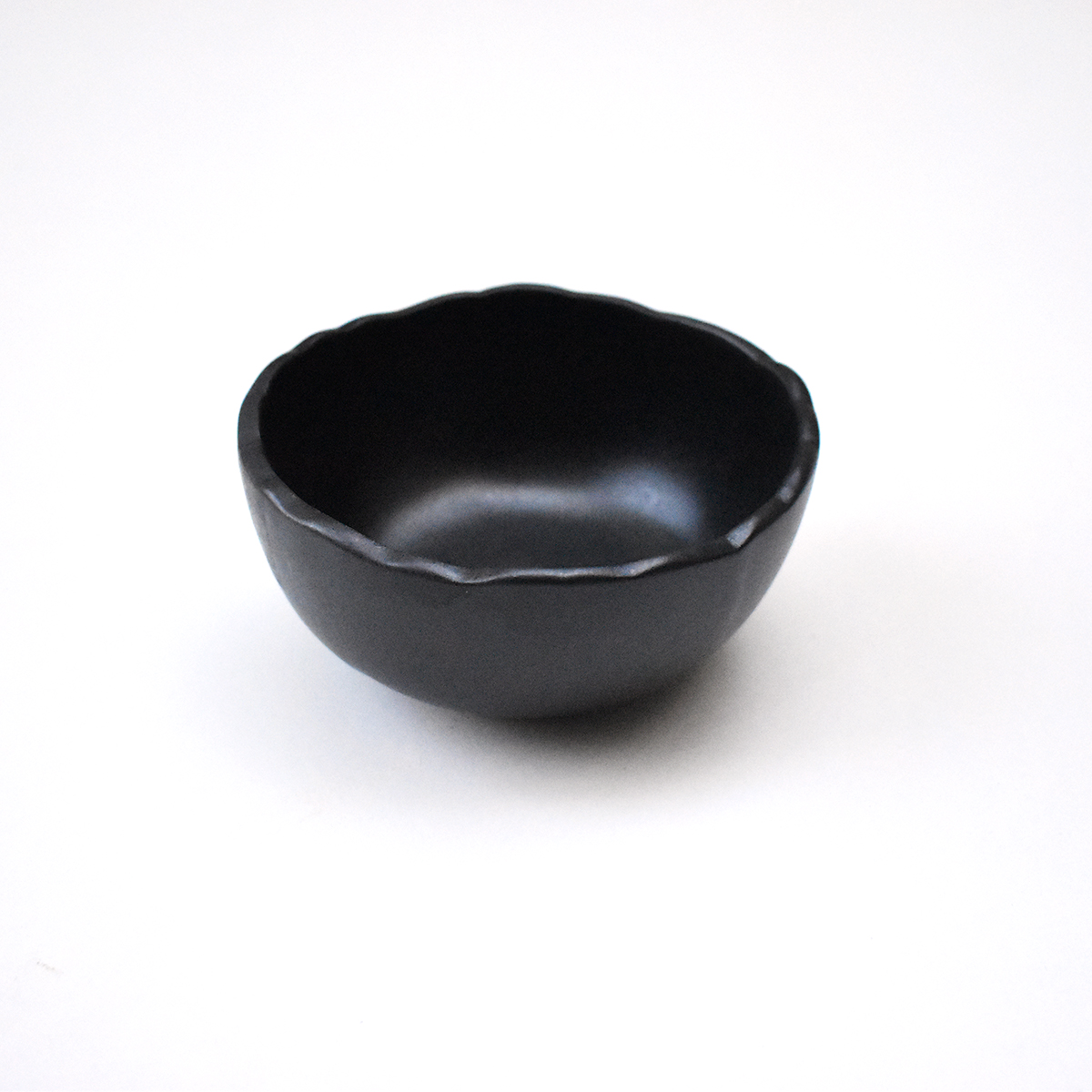 Bowl Black Matte Irregular
