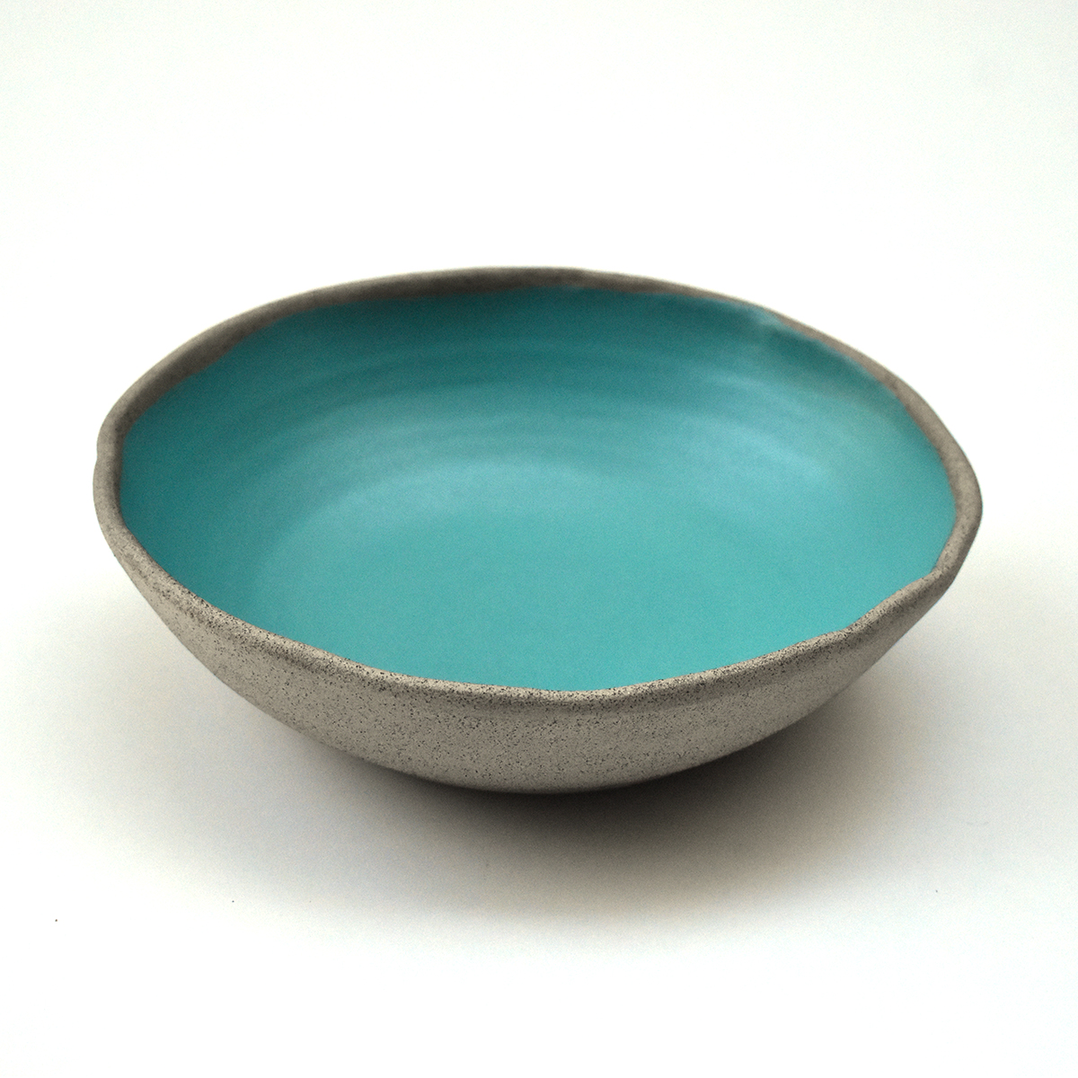 Deep Dish Grey - Turquoise