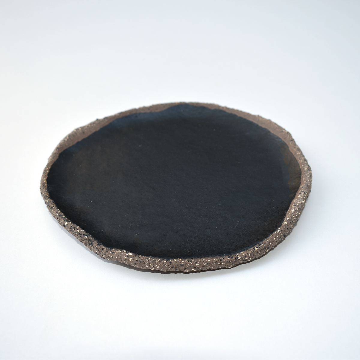 Plate Irregular Brown - Black