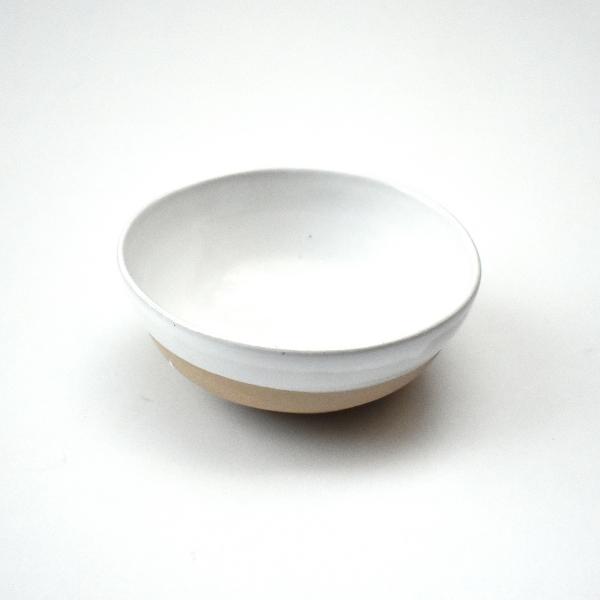 Beige - White Bowl
