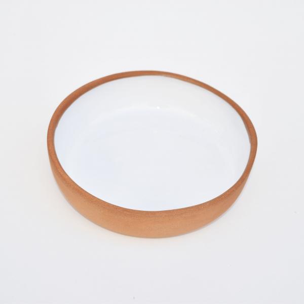 Deep Plate 17cm Brown-White Gloss