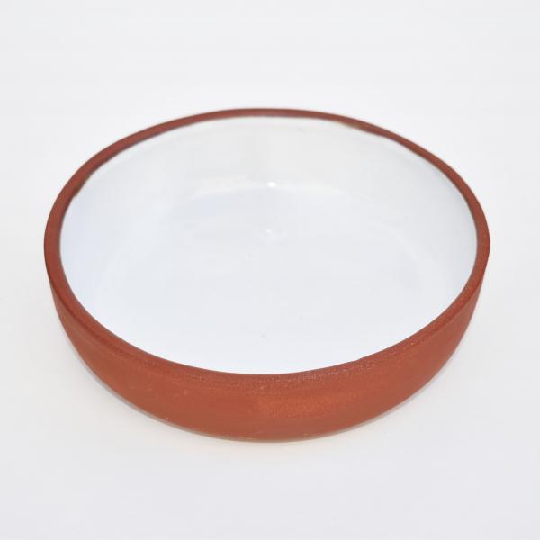Πιάτο Βαθύ 17cm Κόκκινο-Λευκό Γυαλιστερό 